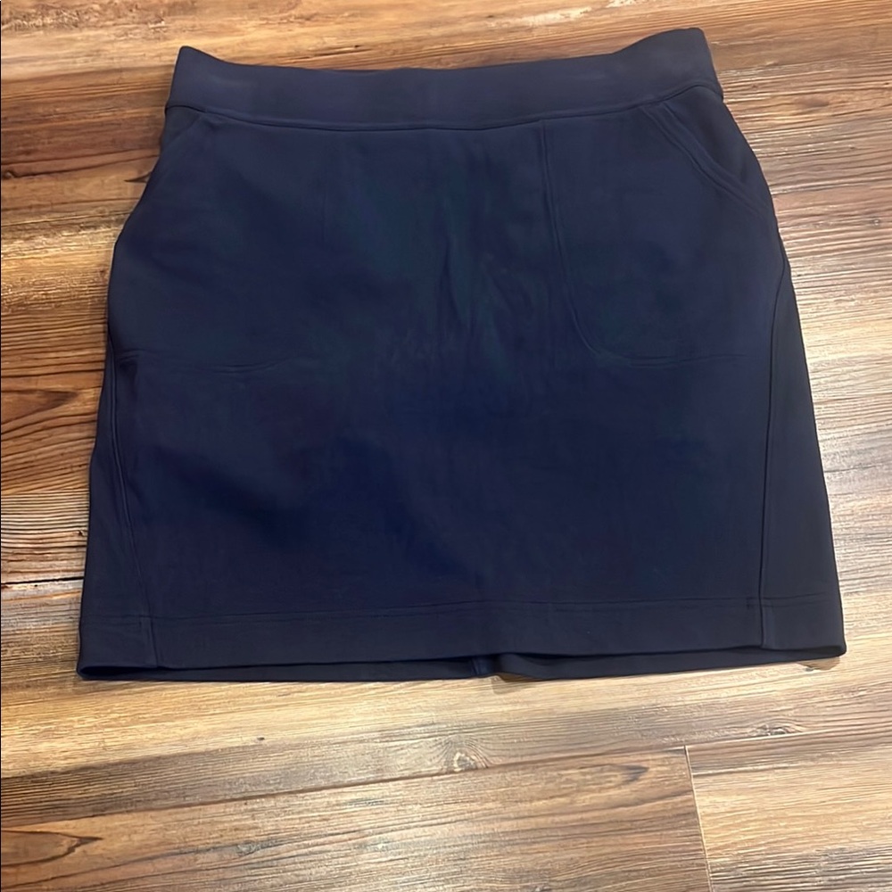 Duluth Trading Co Blue Mini Pencil Skirt